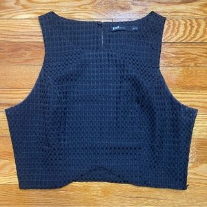 Women’s Black INA Brand Crop Top. Size Medium.